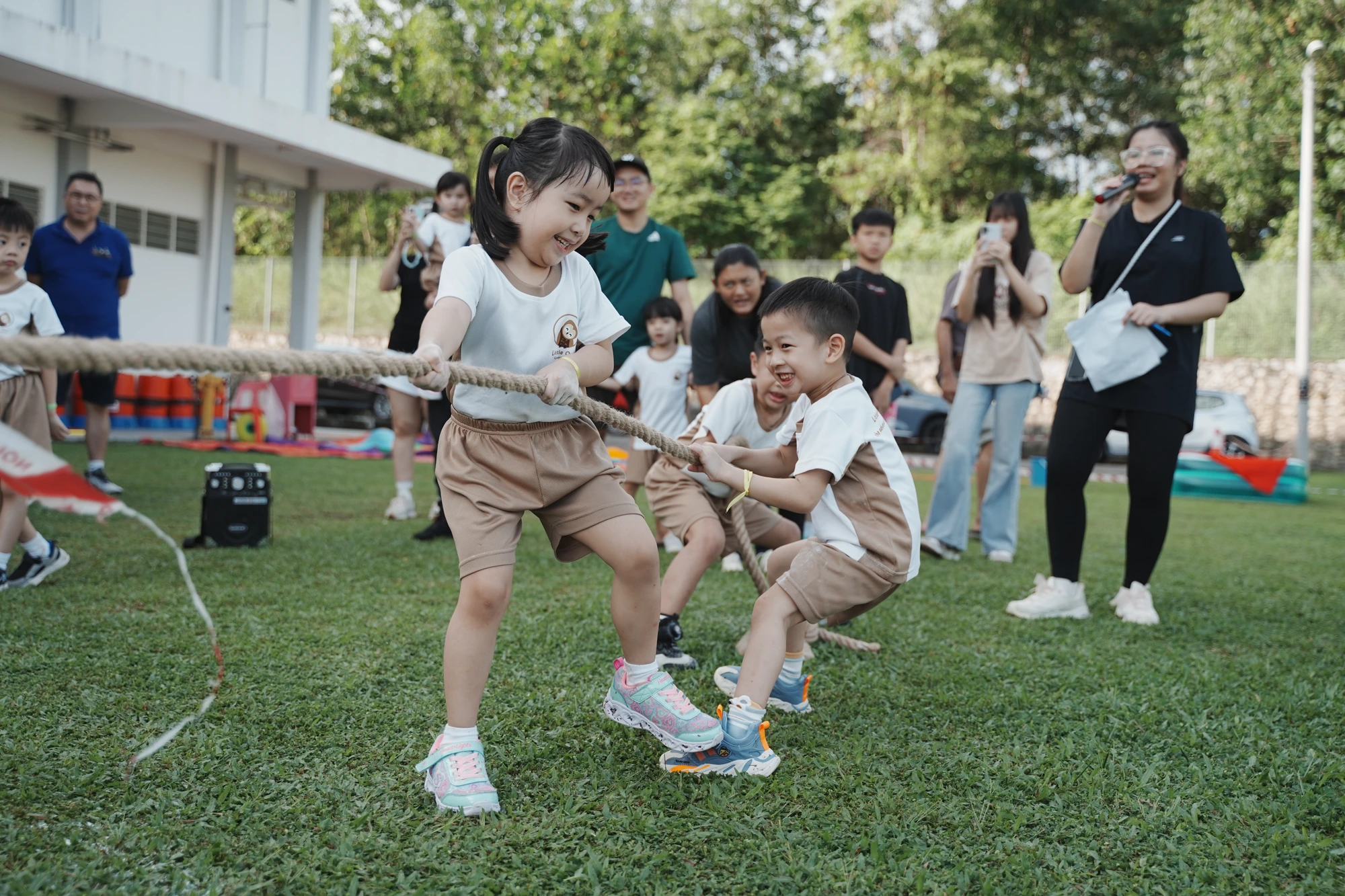 Sports day outdoor activity at Little Owl Kindergarten