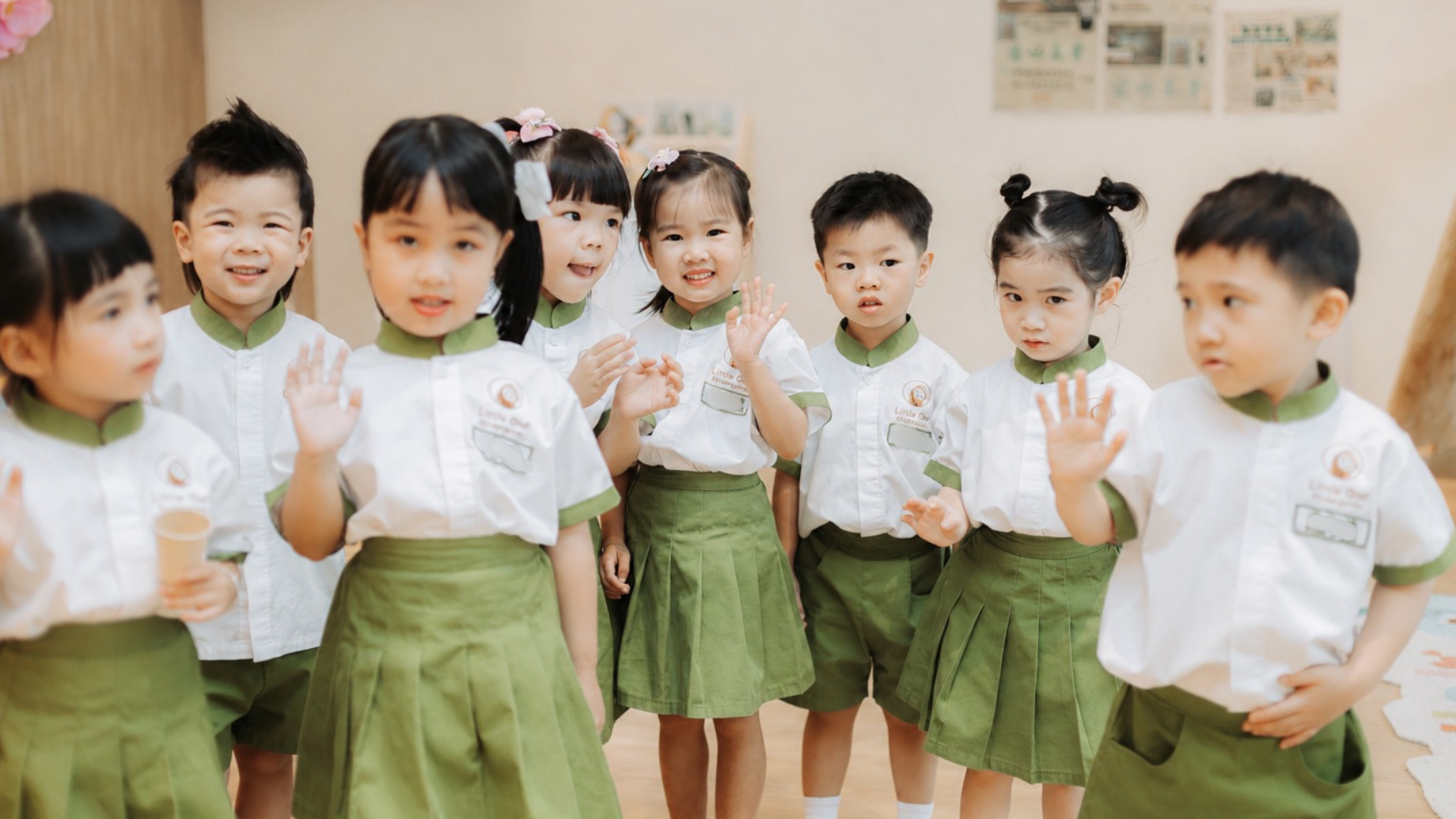 Little Owl Kindergarten children in uniform
